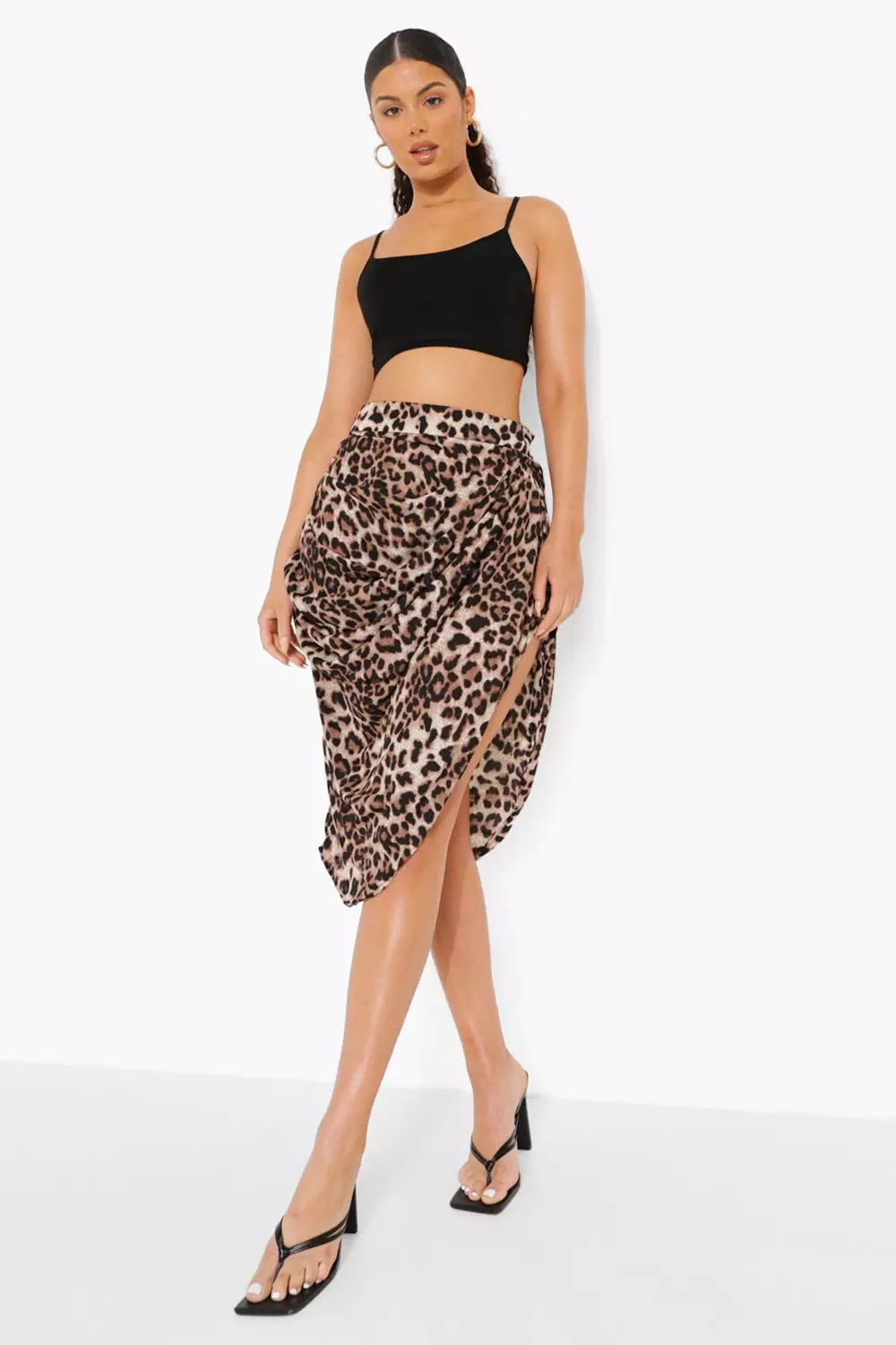 Leopard print skirt wrap hotsell