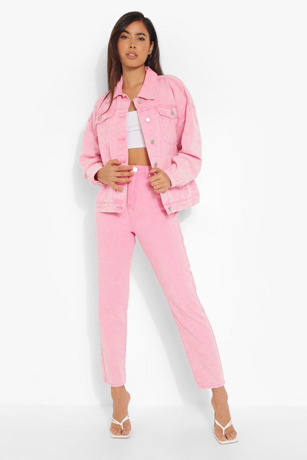 Bubblegum pink clearance denim jacket