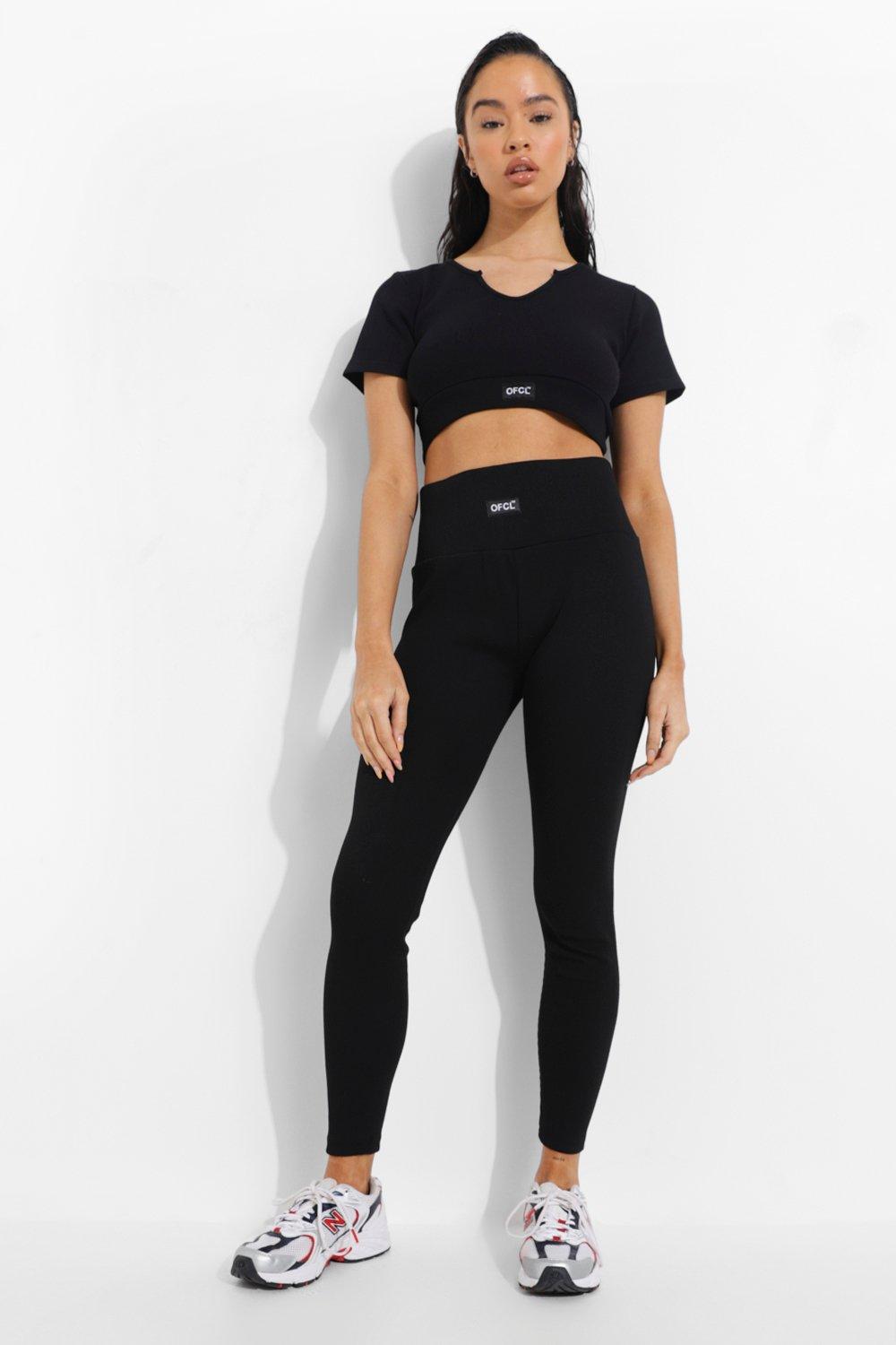 Leggings, Structured Seamless Contour Ribbed Sculpt Leggings