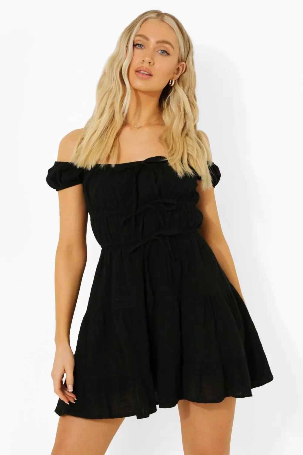 Linen skater outlet dress