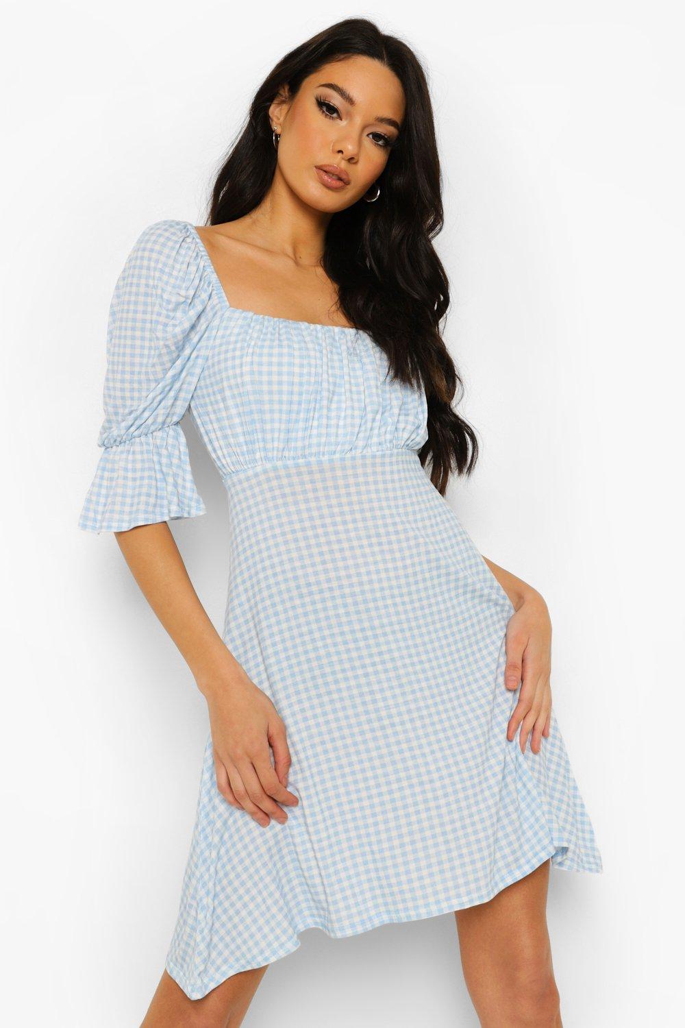 boohoo gingham dress