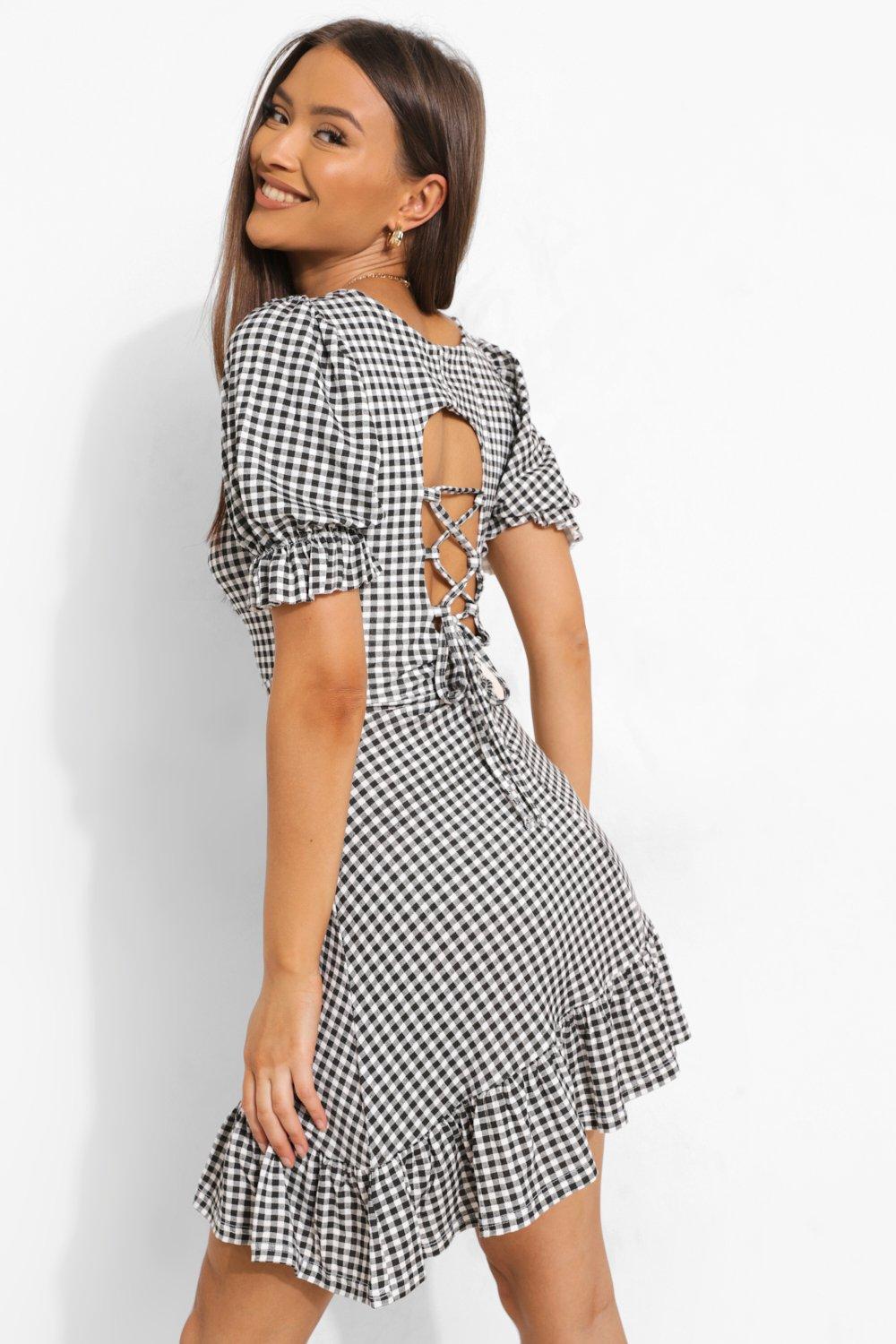 Gingham deals skater dress