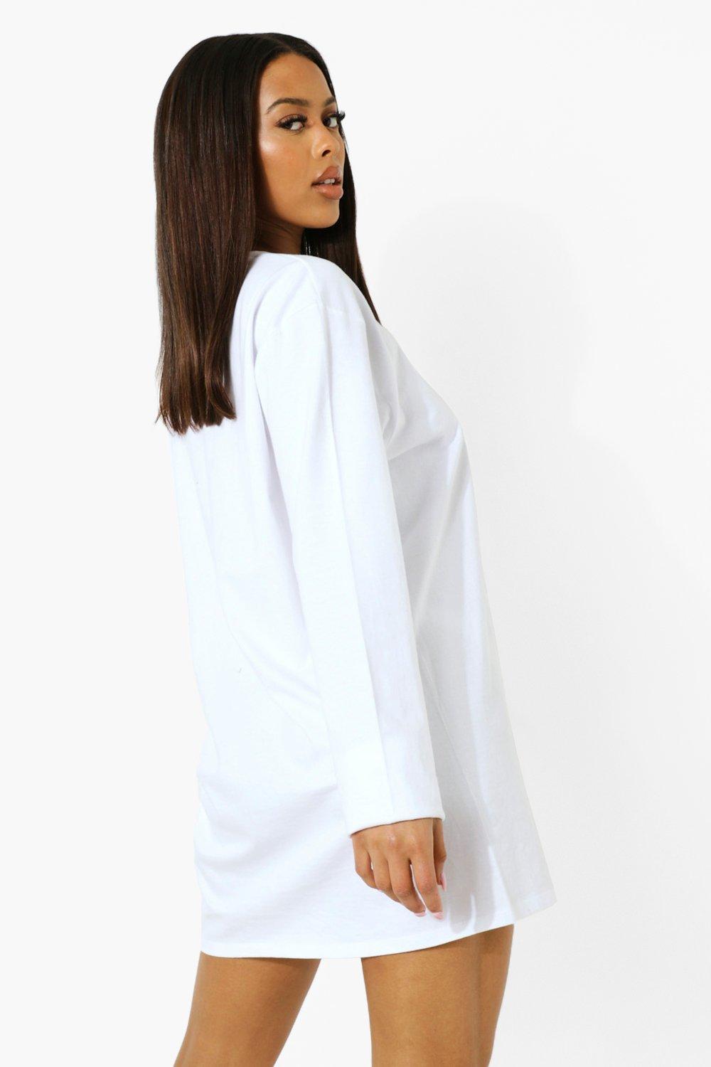 White Shirt Dress long Sleeve