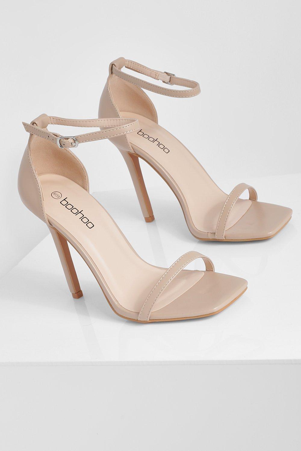 Boohoo nude heels sale