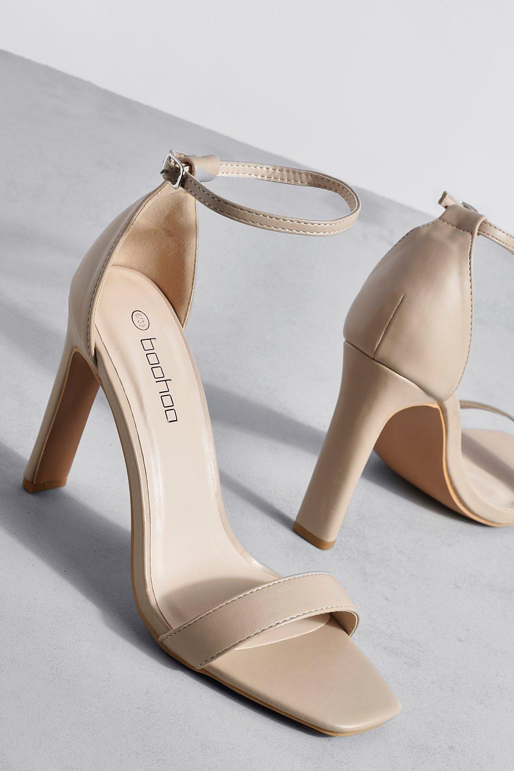 Nude heels boohoo sale