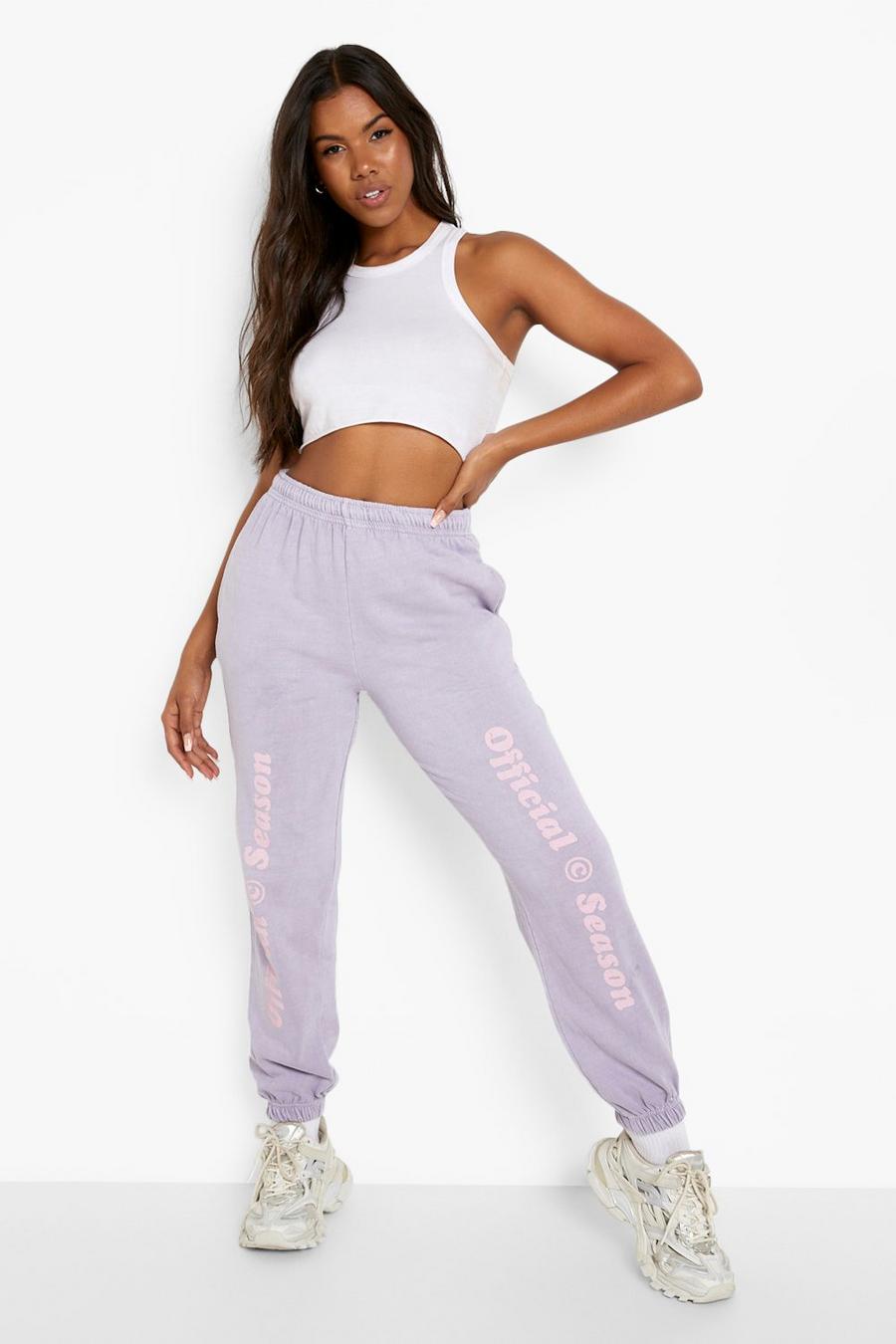 Lilac Overdyed Official Season Joggers image number 1