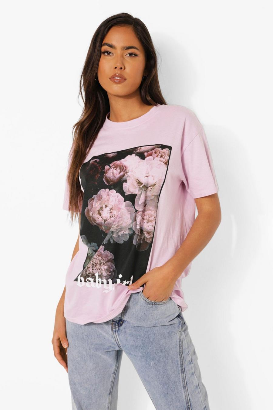 Lilac Baby Girl Oversize t-shirt image number 1