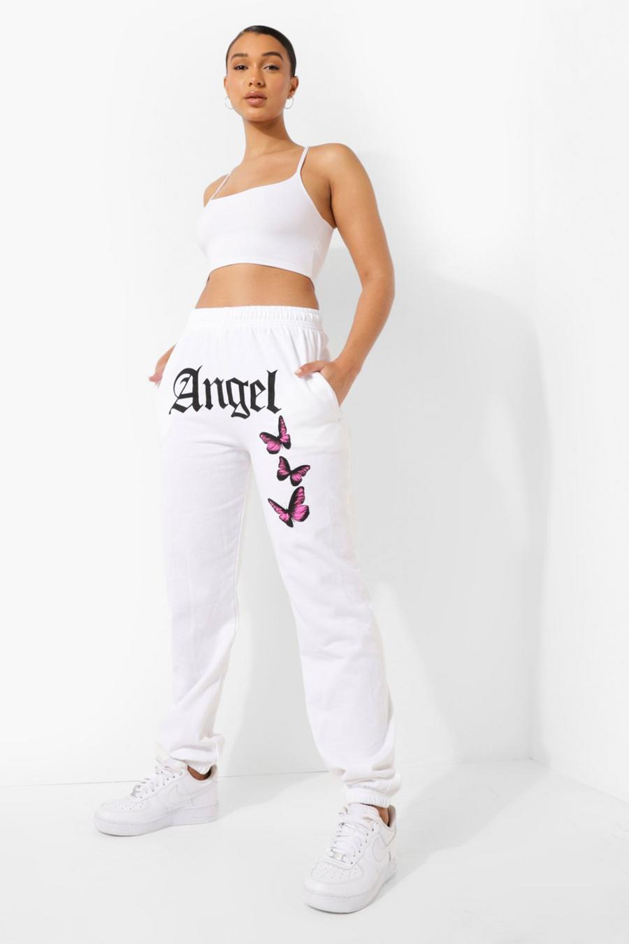 White Angel Joggers med tryck image number 1