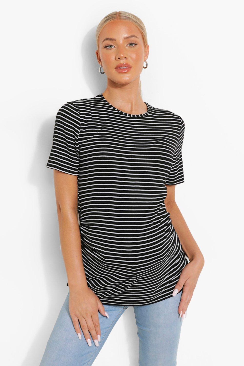 Boohoo Maternity Side Split T-shirt in White