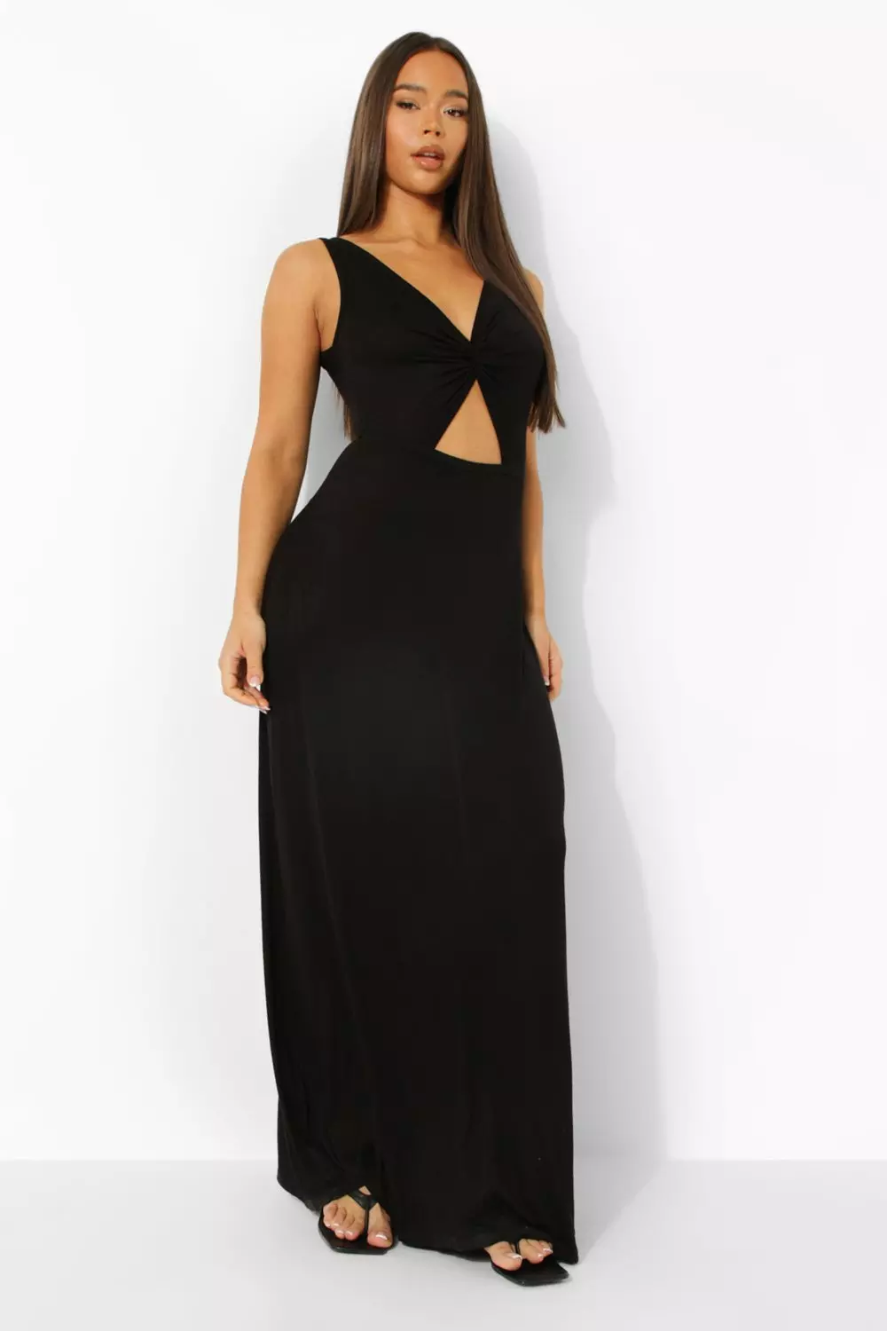 Front cut outlet maxi dress