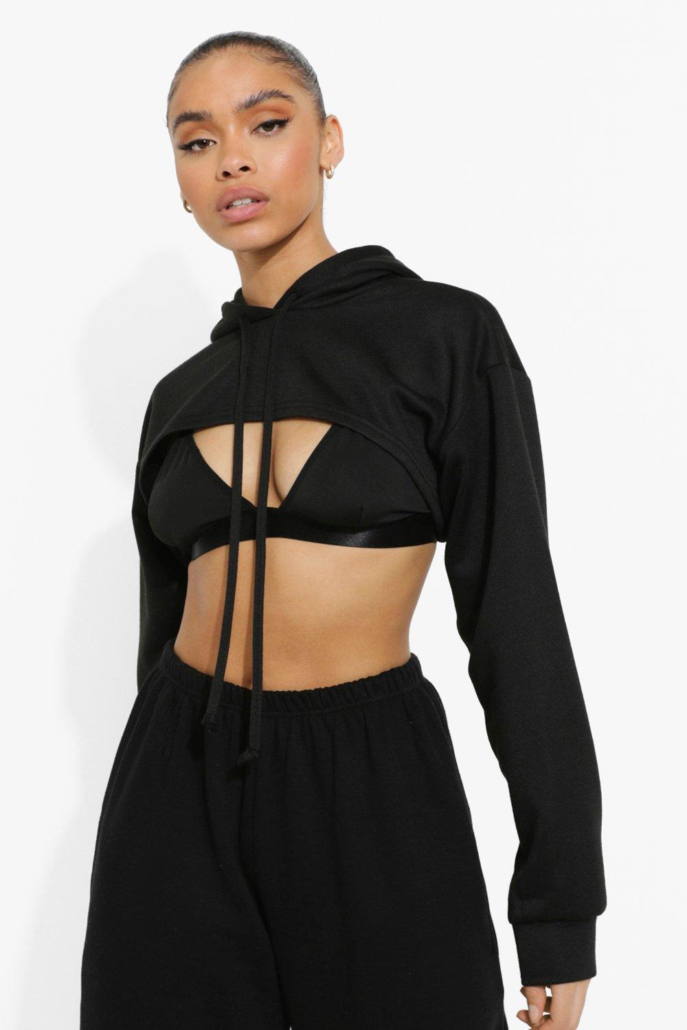 Halter hot sale top hoodie