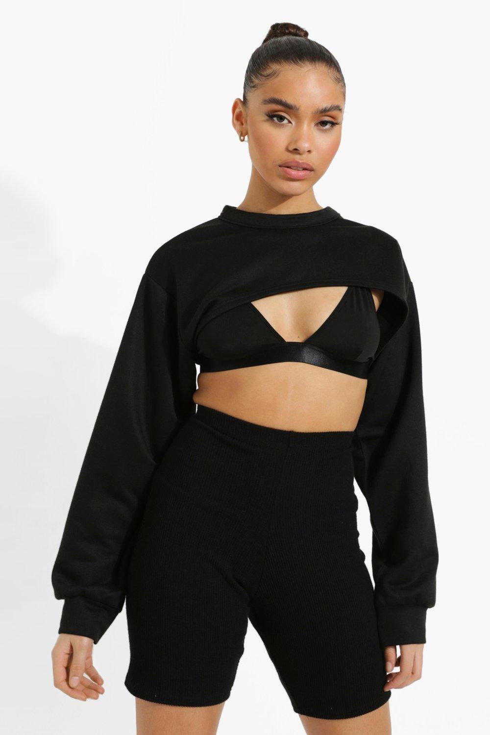 Extreme cropped clearance sweater