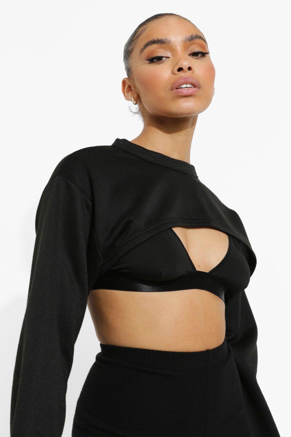 Boohoo cropped sweater sale