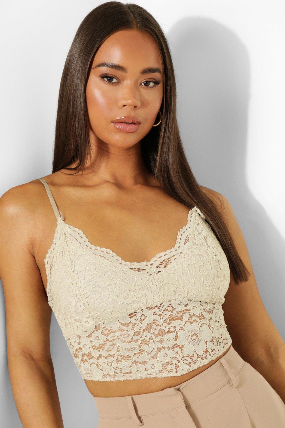 Beige store bralette top