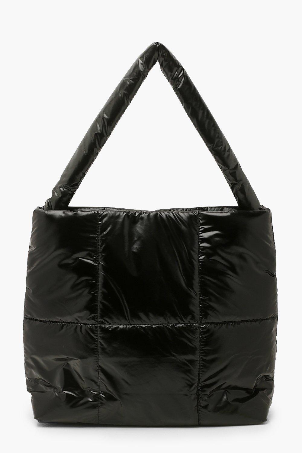 Black padded cheap tote bag