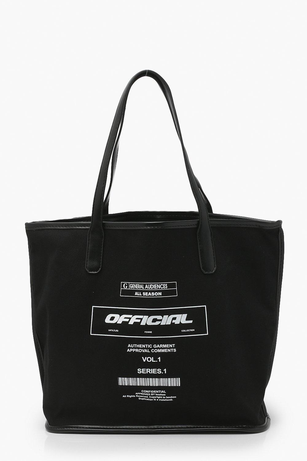 Official Branded Tote Bag Boohoo