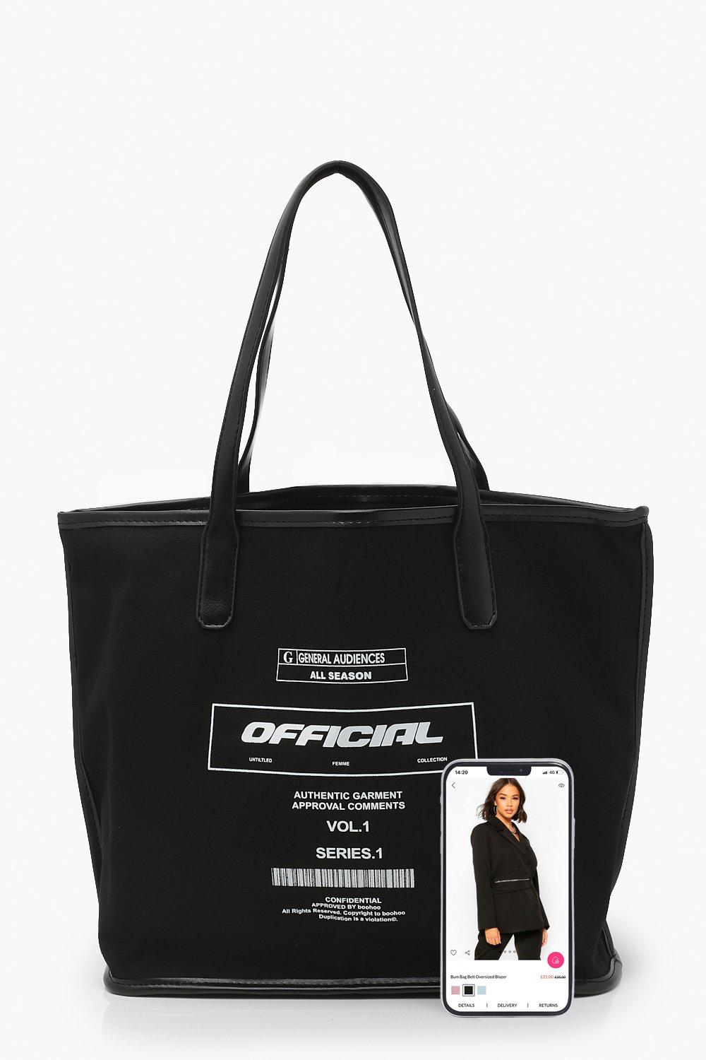 Boohoo store tote bag