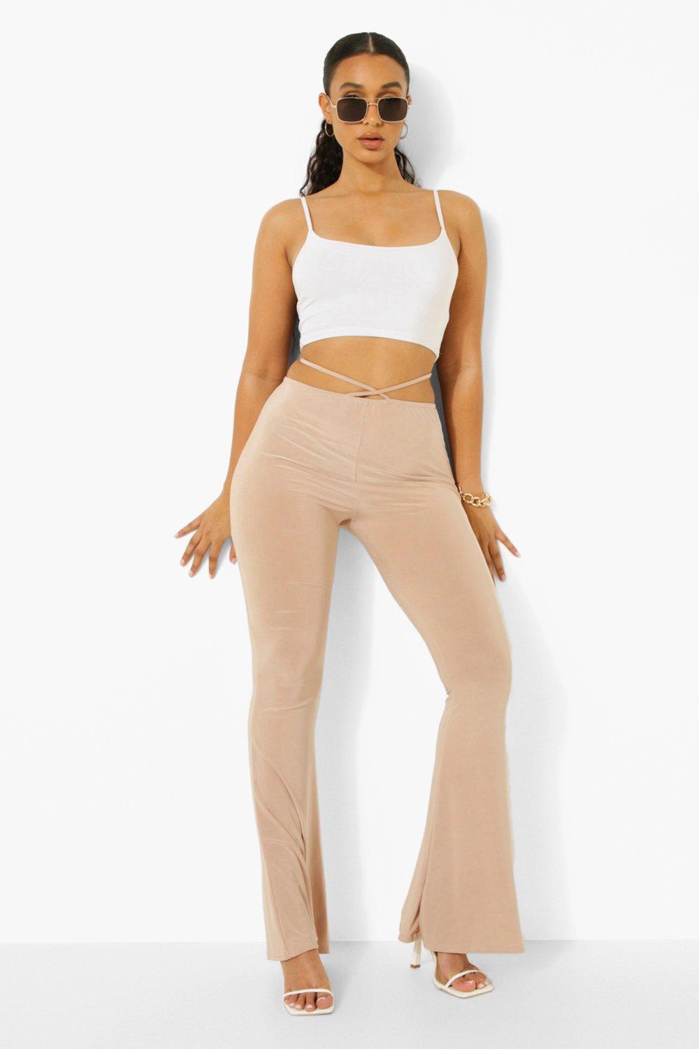 Tall Rib Slim Flare Pants