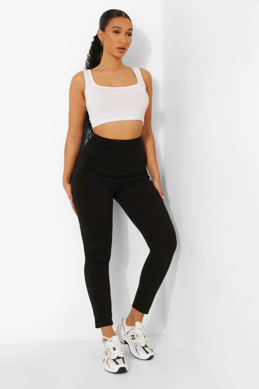 Black Basic Leggings image number 1