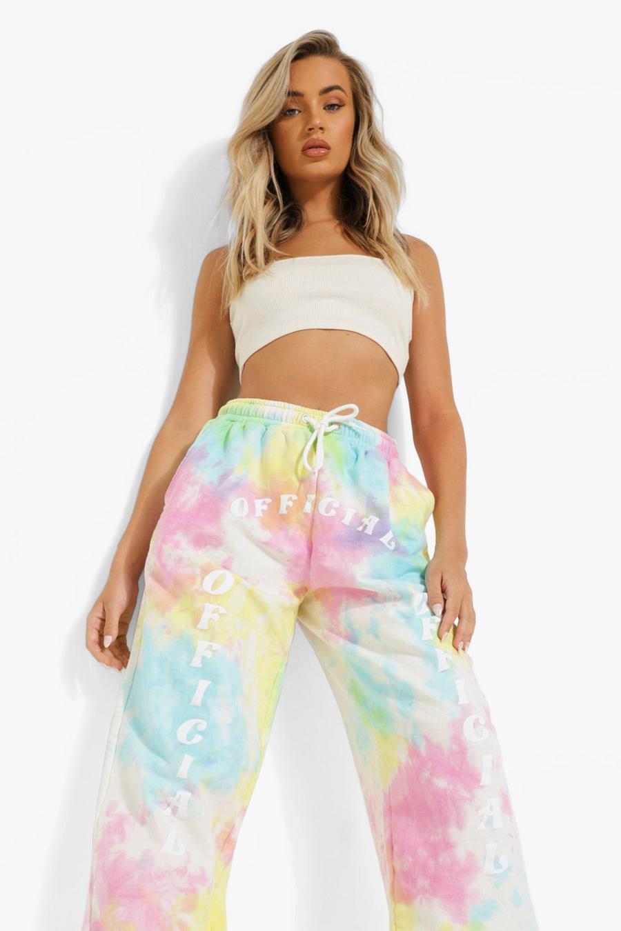 Multi Tie Dye Official Printed Joggers image number 1