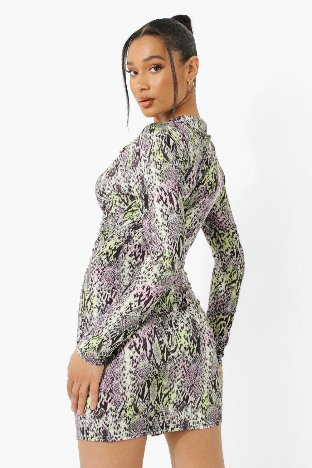 Vestido best sale serpiente bershka