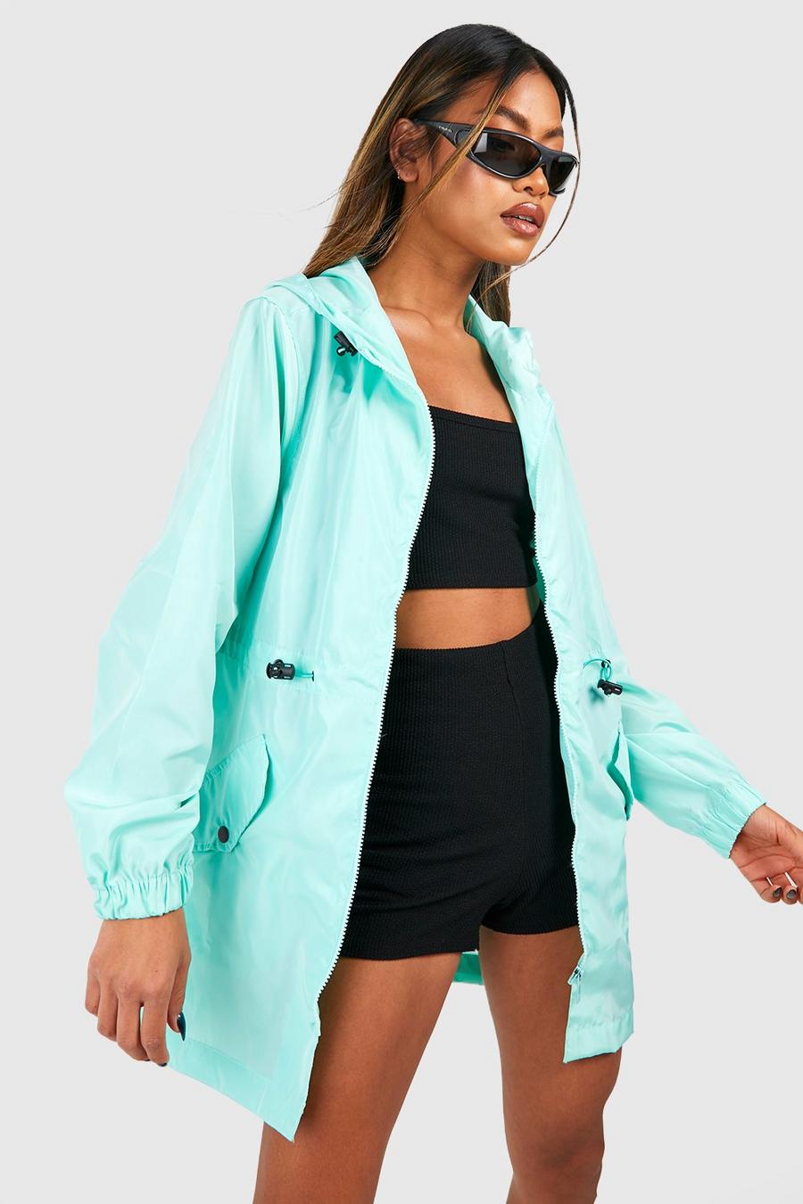 Mint Hooded Synch Waist Mac image number 1