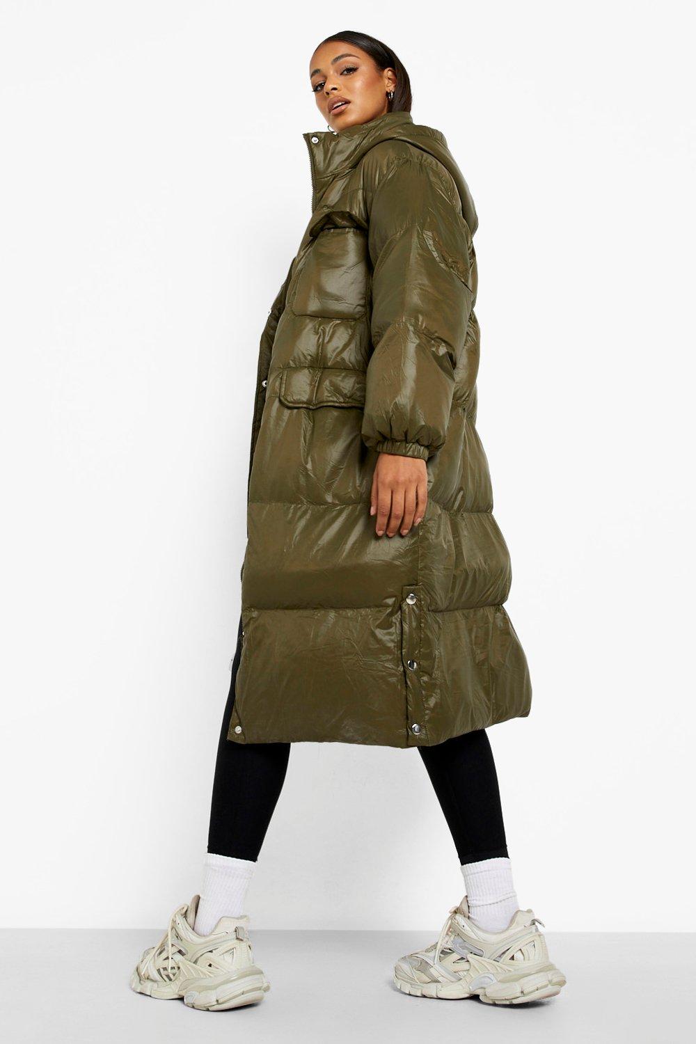 Hooded Maxi Puffer Coat