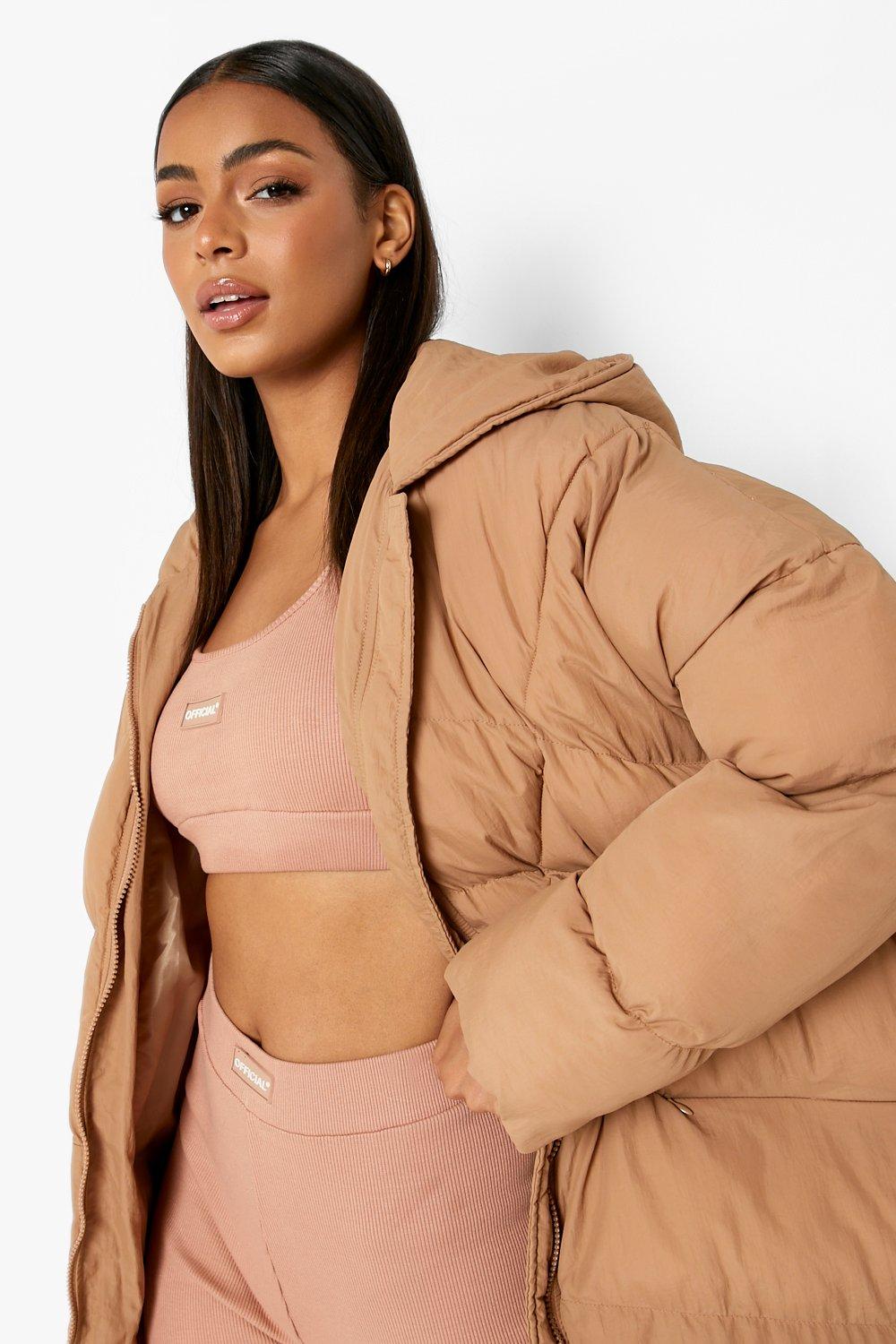 Maxi Quilt Detail Puffer Jacket