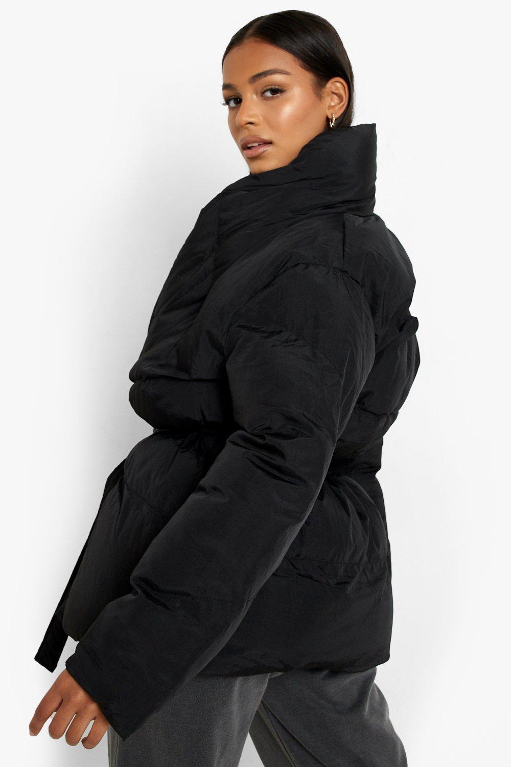 Wrap store puffer jacket