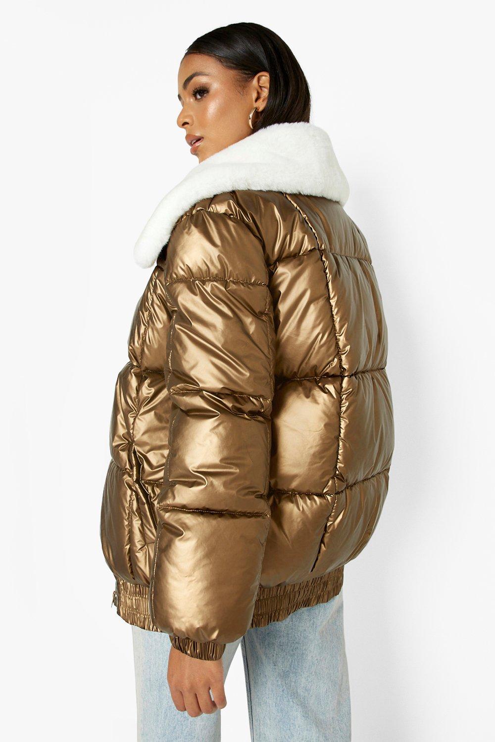 Bronze hotsell puffer jacket