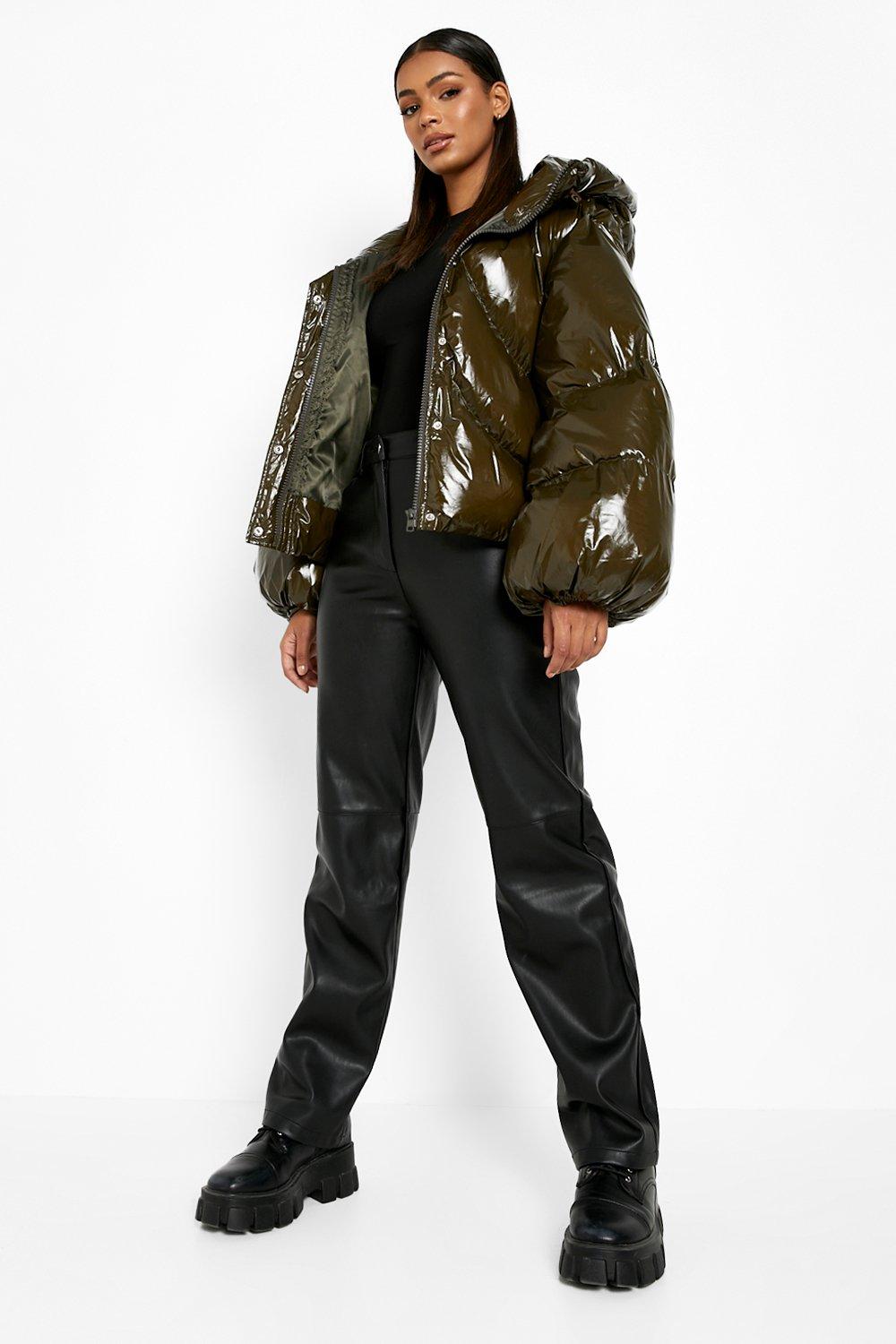 Pvc cheap puffer coat