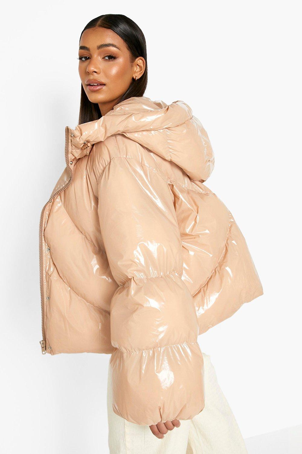 Nude store puffer coat