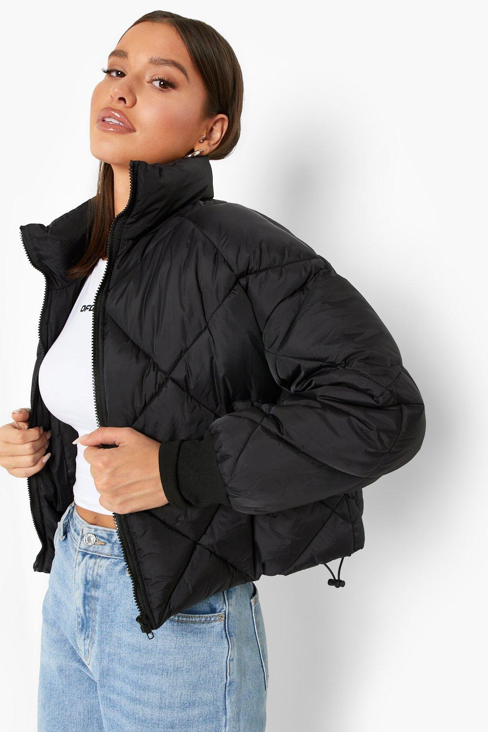 women's denim puffer jackets