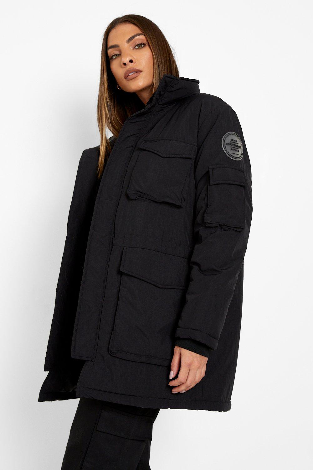 boohoo parka coat