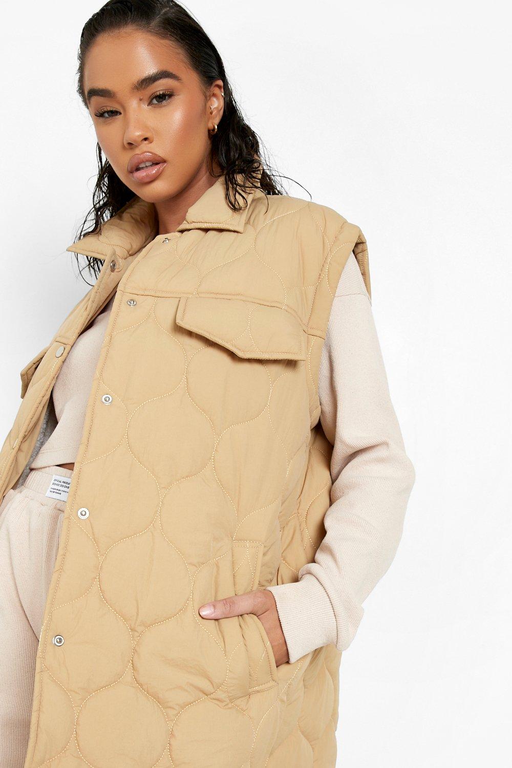 Diamond Quilted Padded Vest | boohoo USA