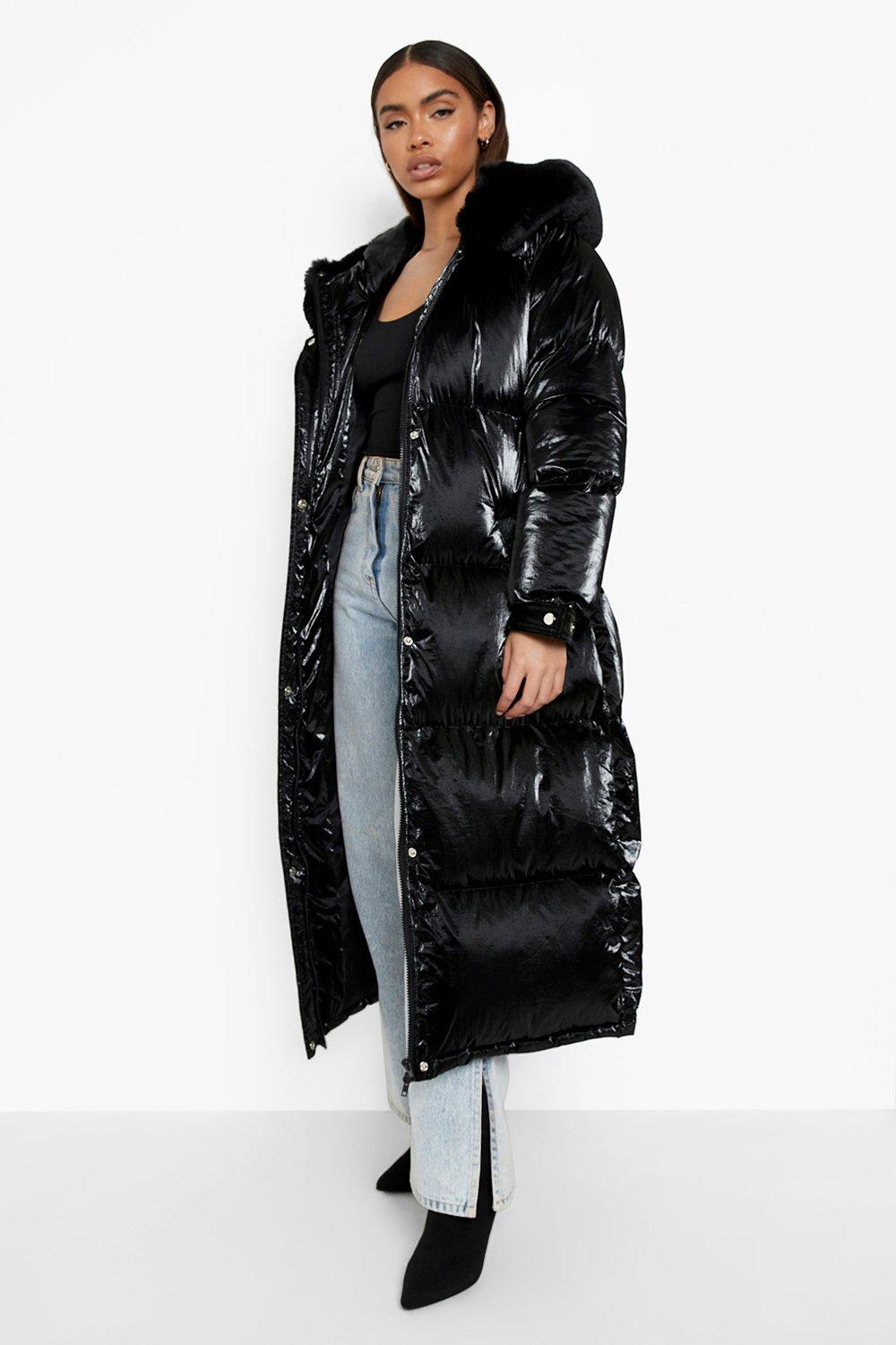 Boohoo longline hotsell puffer coat