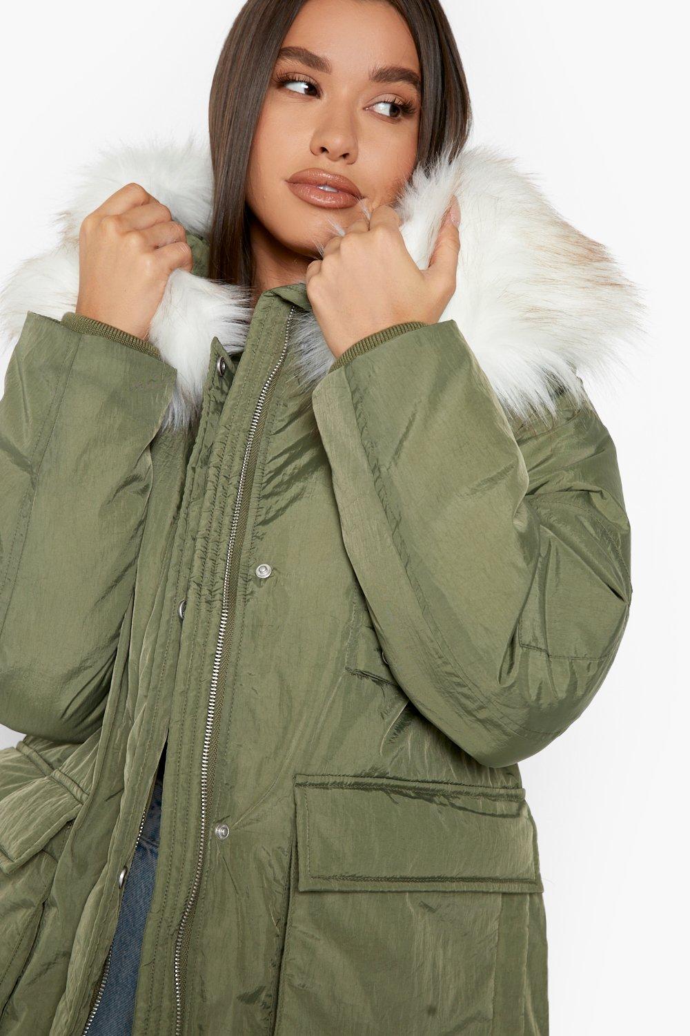 Boohoo shop parka womens