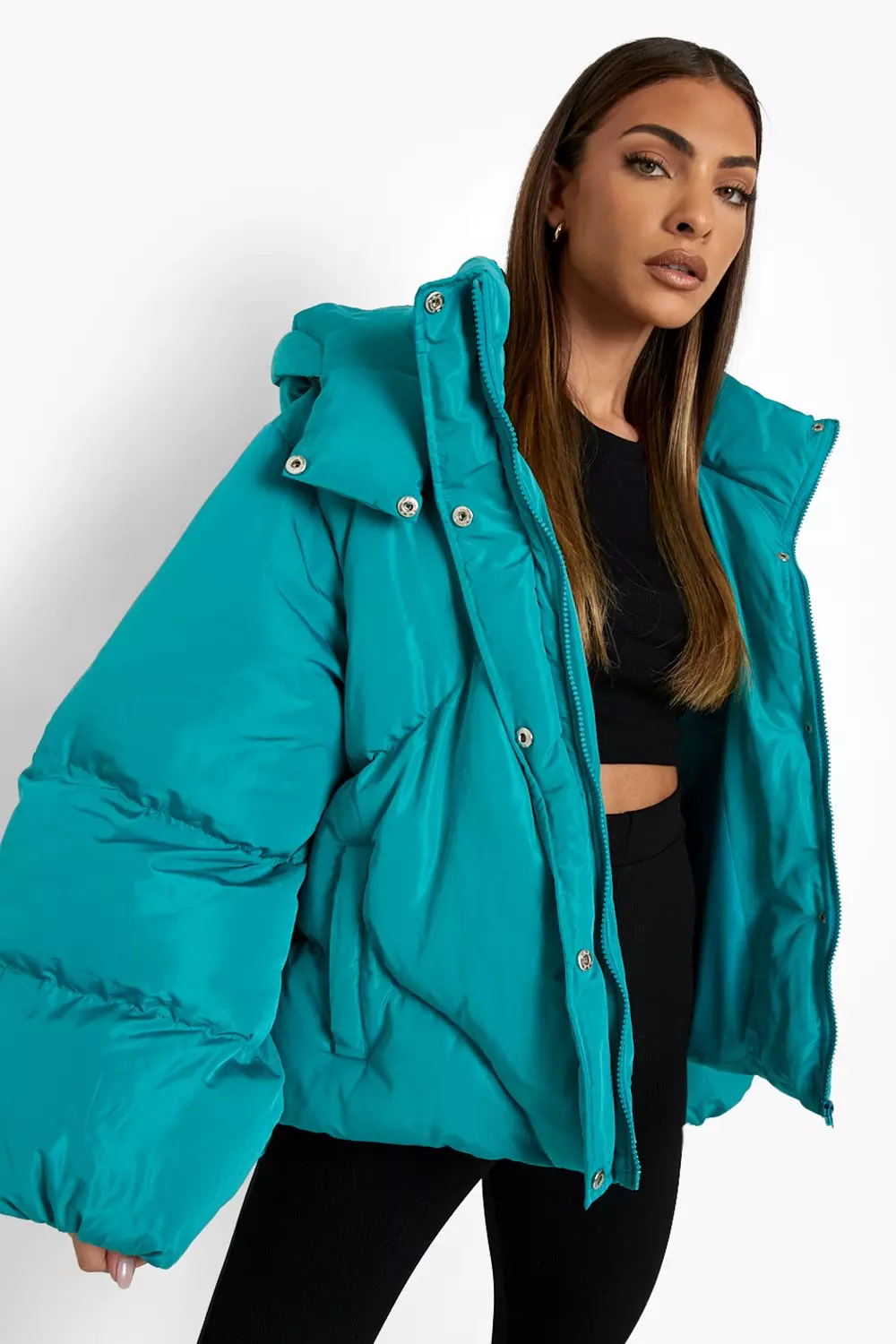 Boohoo oversized outlet puffer jacket