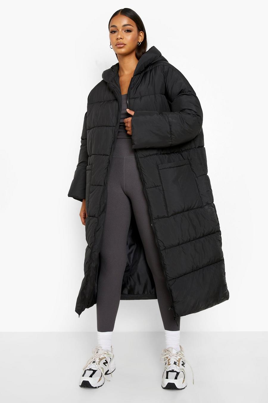 Longline Black Puffer Coat | lupon.gov.ph