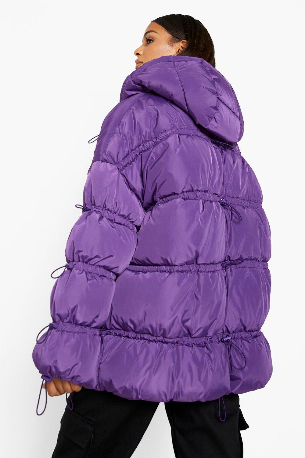 Boohoo hooded padded outlet jacket