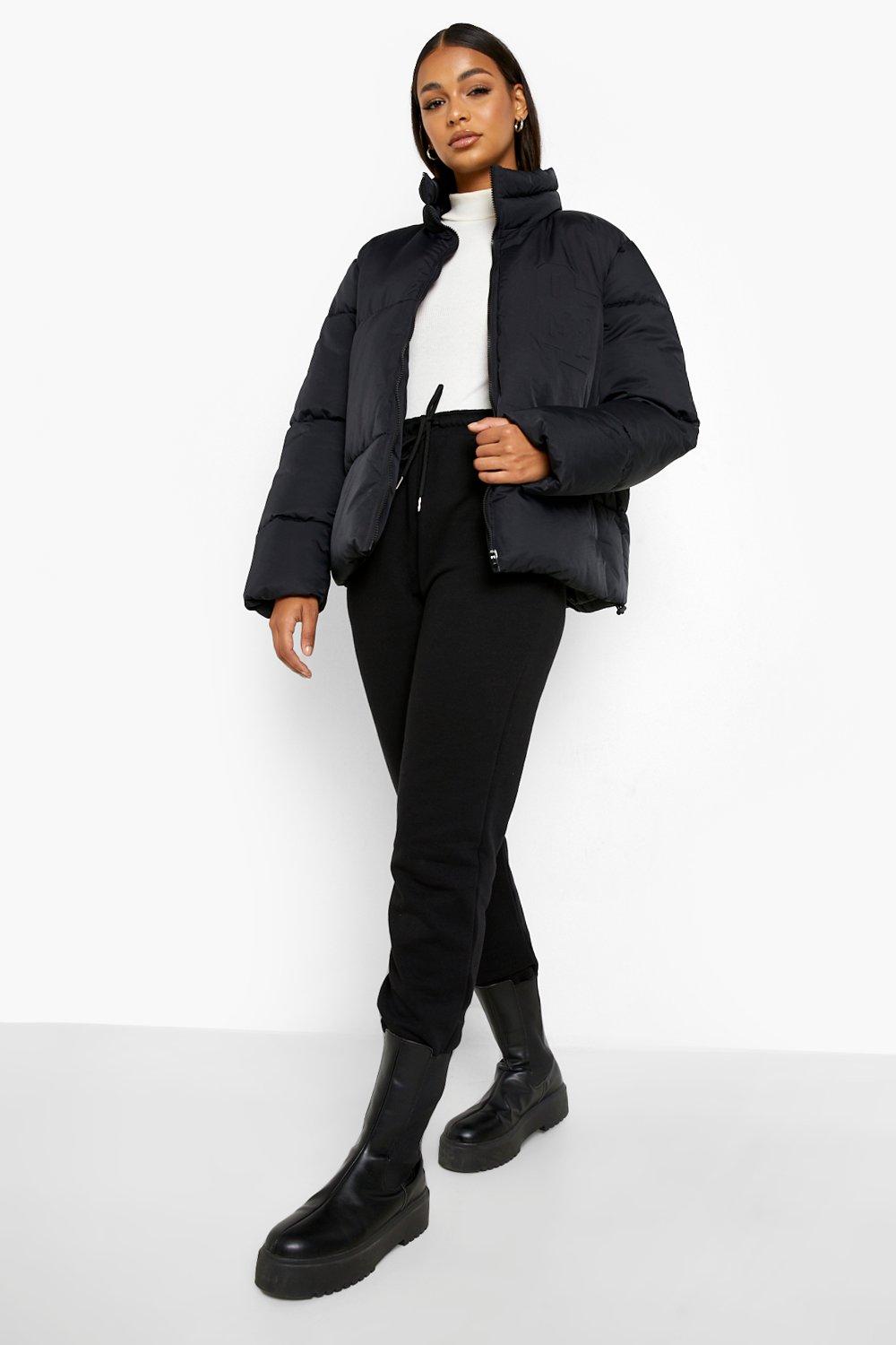 Boohoo puffa coat on sale