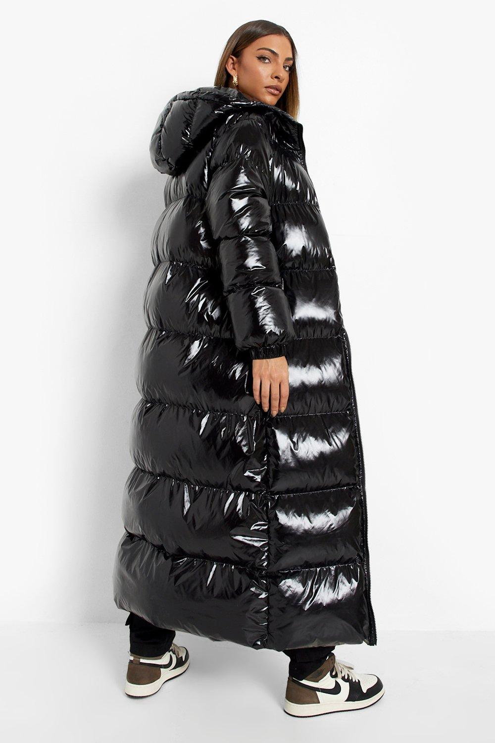 Boohoo longline puffer store coat