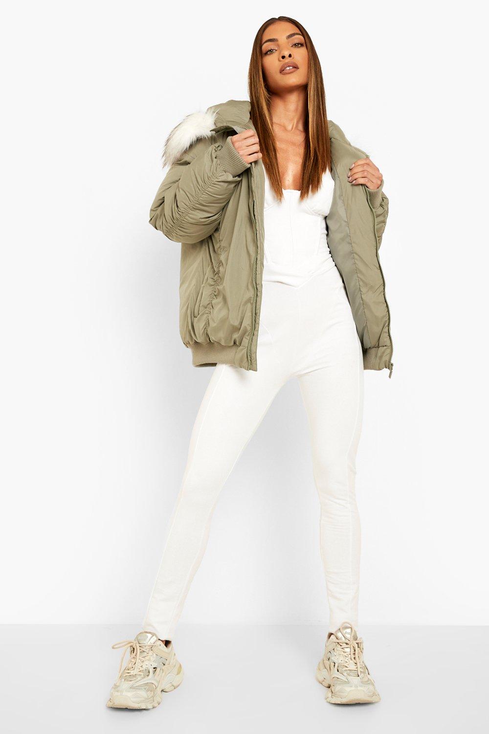 boohoo bomber coats