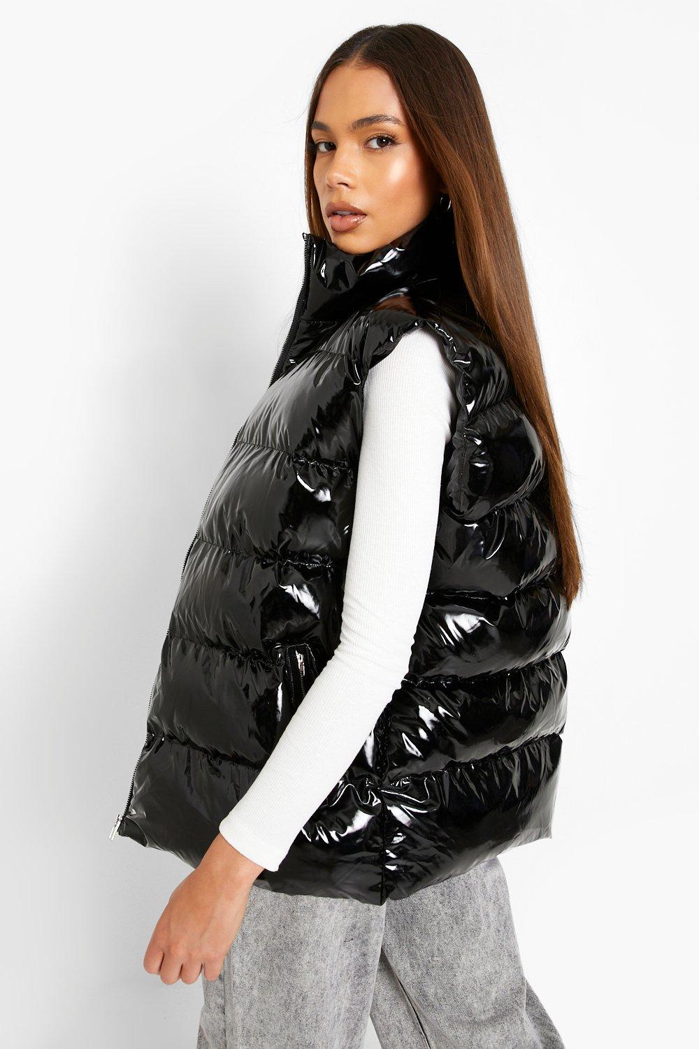 High Shine Oversized Vest Boohoo