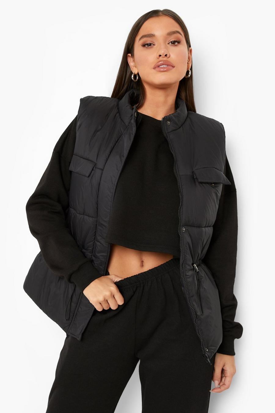 Synched Waist Vest | boohoo