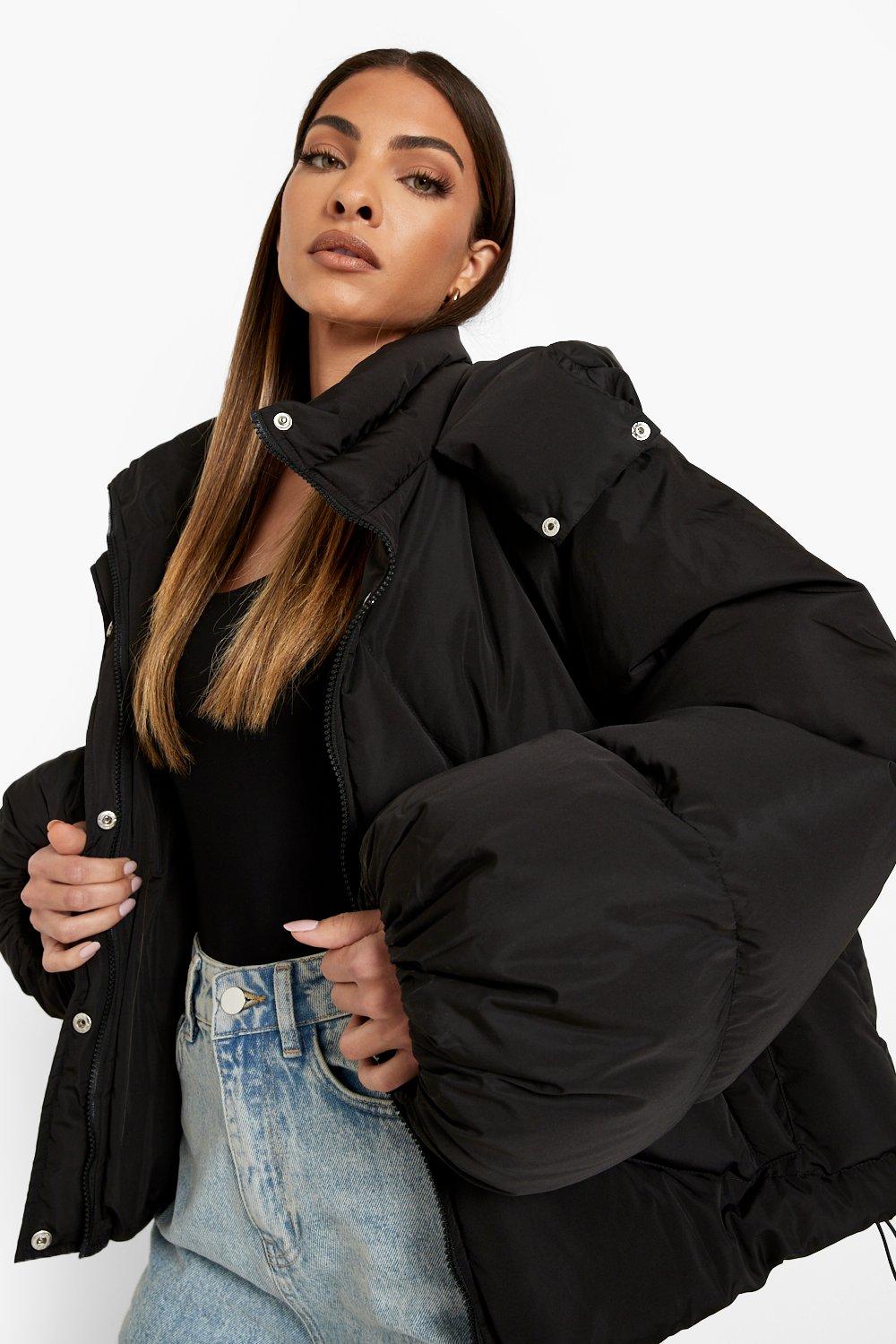 Black ultimate clearance oversized padded jacket