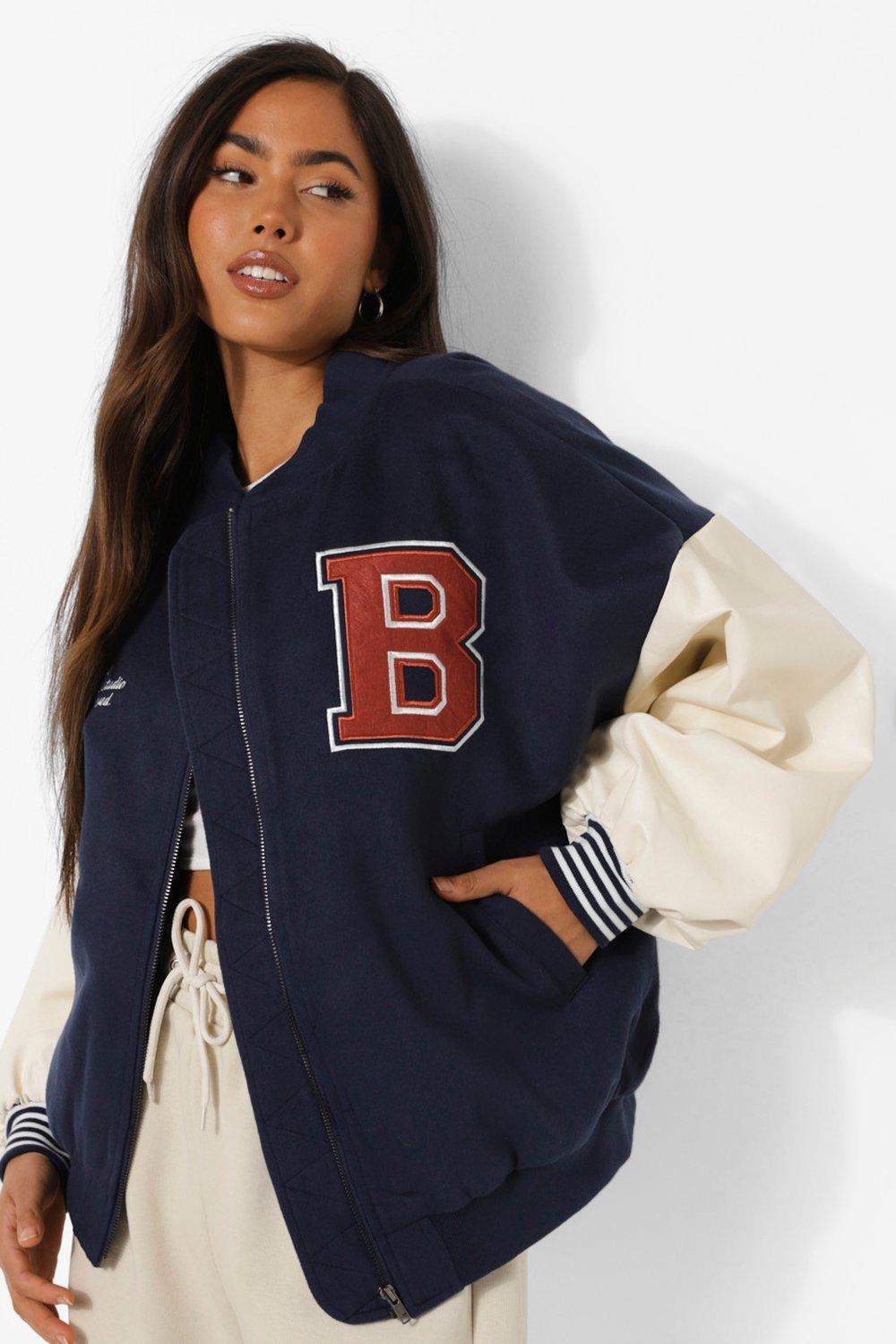 Quilted Oversized Varsity Jacket - Jakker - Tøj til kvinder (23062780)