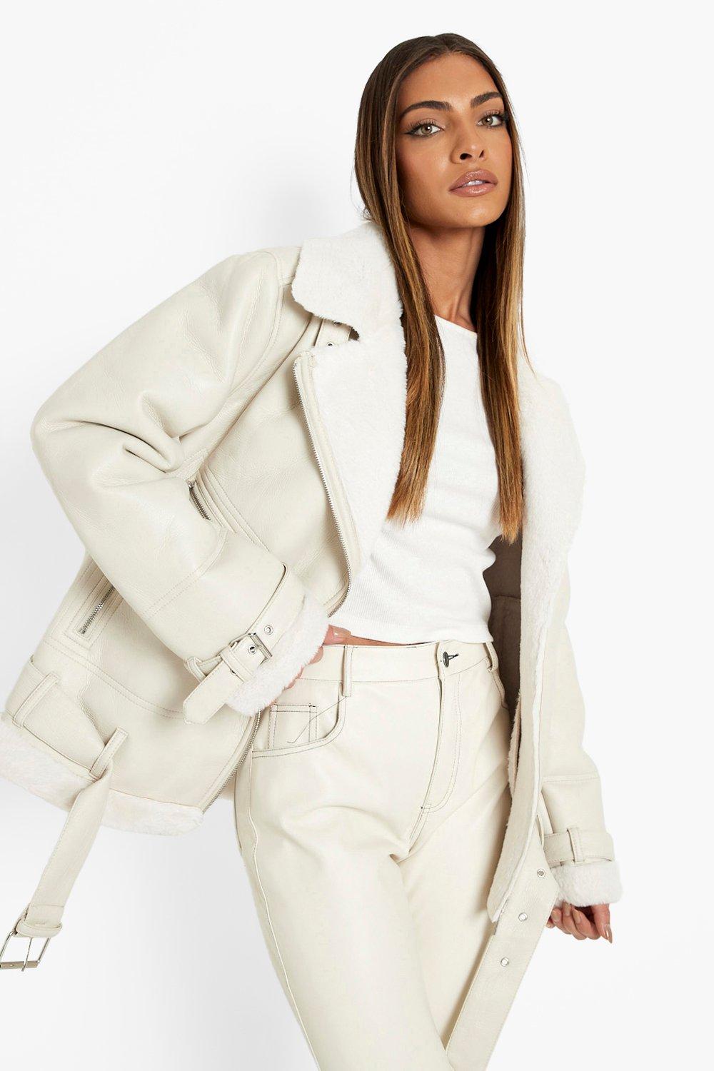 Aviator on sale jacket boohoo