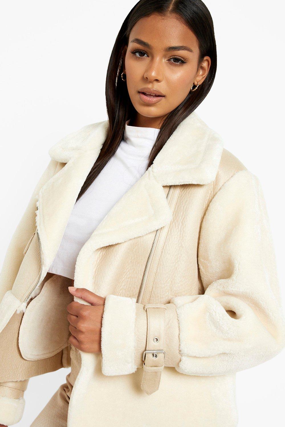 Boohoo aviator outlet jacket