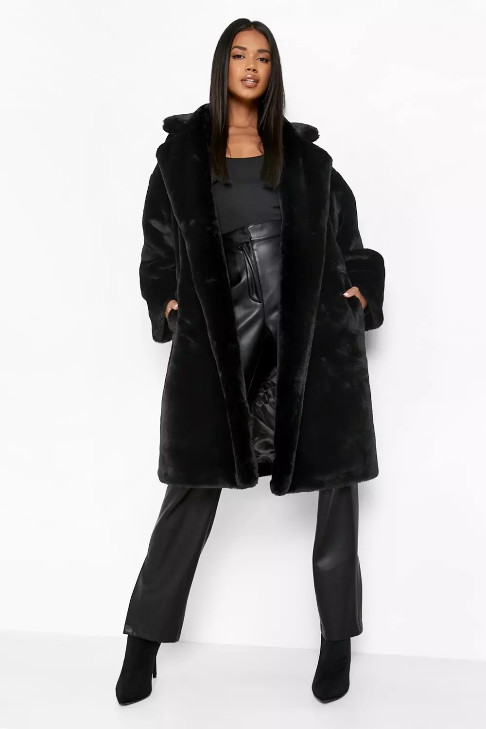 Boohoo shop oversized coat